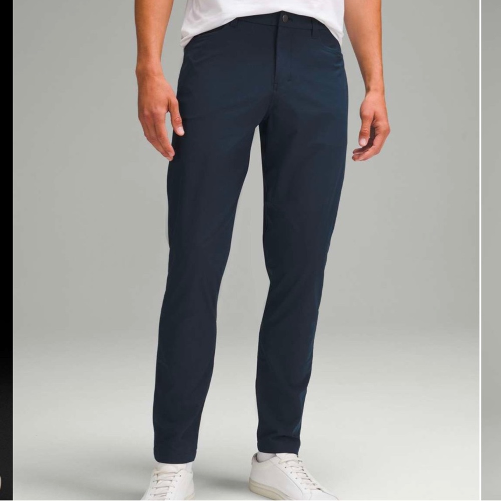 Lululemon ABC Slim-Fit Pant Navy Warpstreme